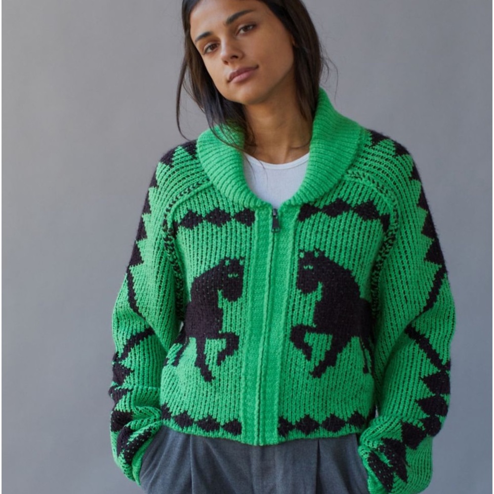 Urban Outfitters sunset zip up sweater